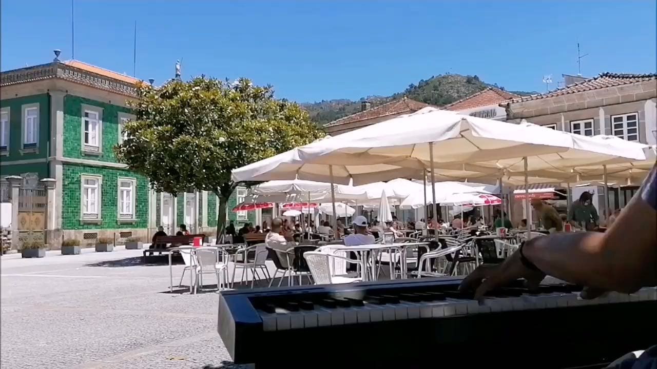 Public piano in Viana do Castelo, Portugal