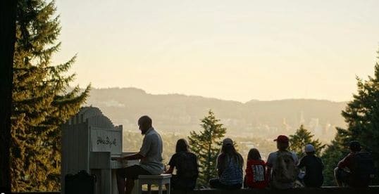 Photo of Mt. Tabor at Southeast Harvey Scott Circle, Mount Tabor, Portland, Multnomah County, Oregon, United States. biggiantdesign