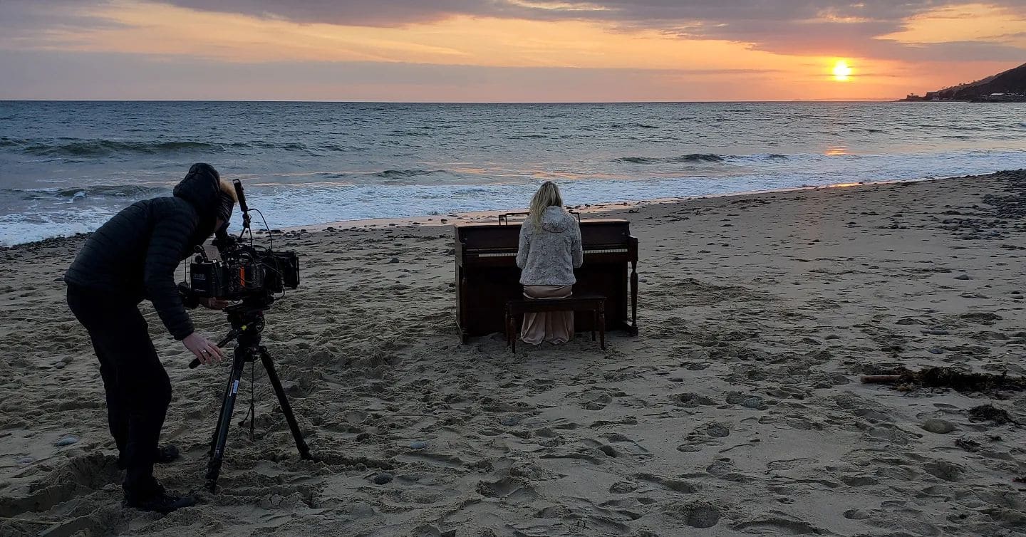 Public piano in Los Angeles, California, United States