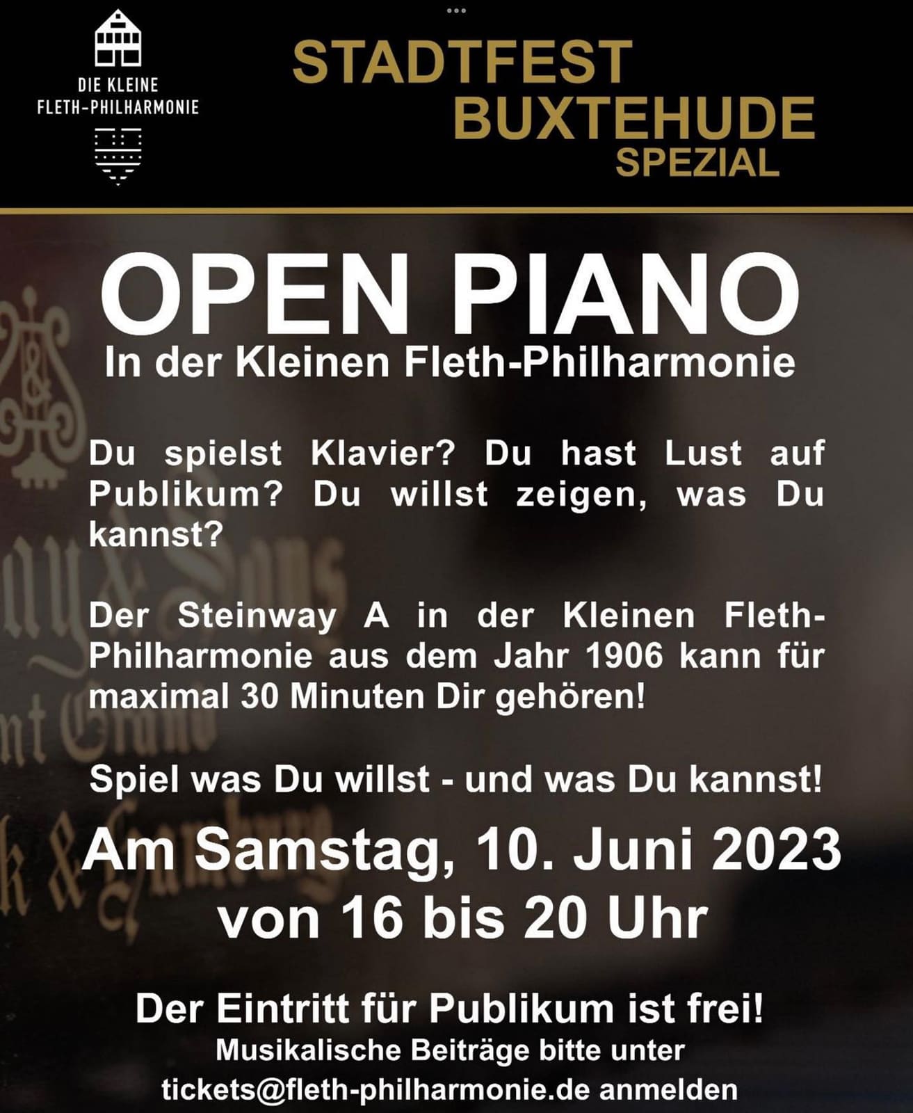 Photo of Die Kleine Fleth-Philharmonie at 37, Westfleth, Buxtehude, Stade, Lower Saxony, 21614, Germany. So eine tolle Idee!😍🙏