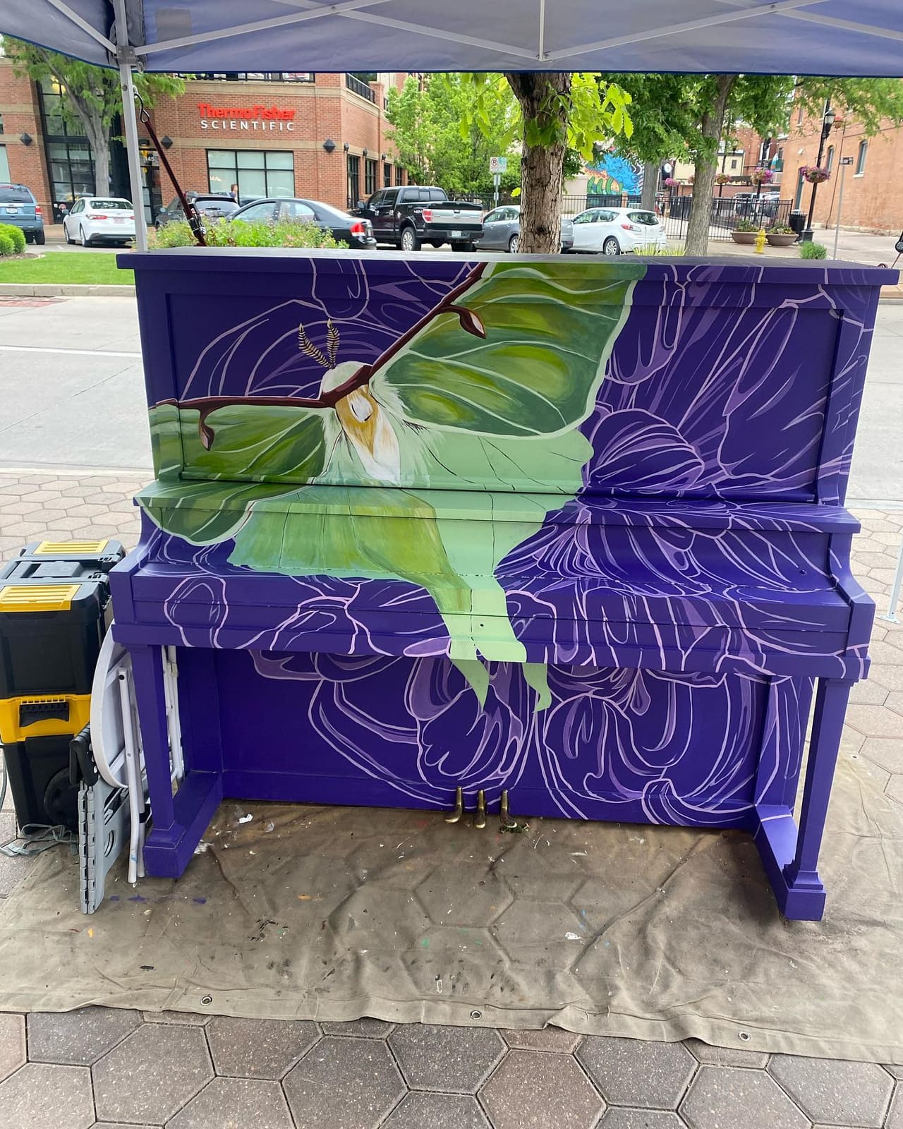 Public piano in Fort Collins, Colorado, United States