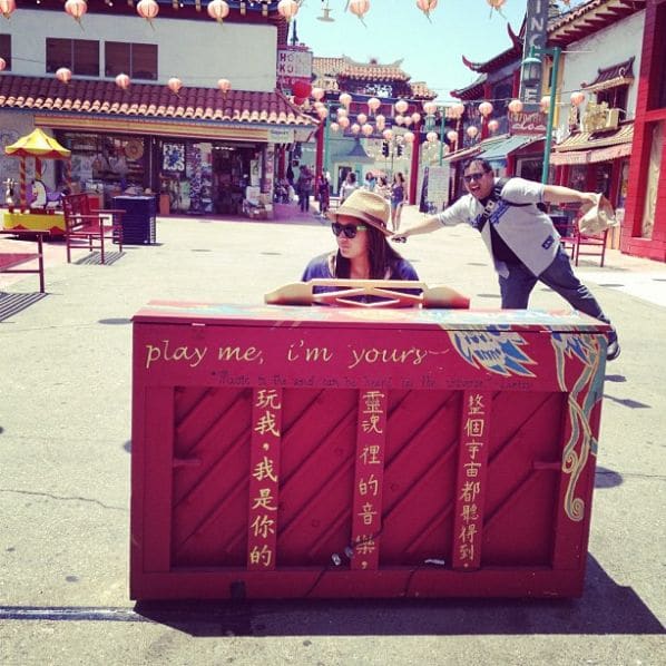 Photo of Bamboo Plaza China Town at 990, North Hill Street, New Chinatown, Chinatown, Los Angeles, California, 90012, United States. Street Pianos in Chinatown