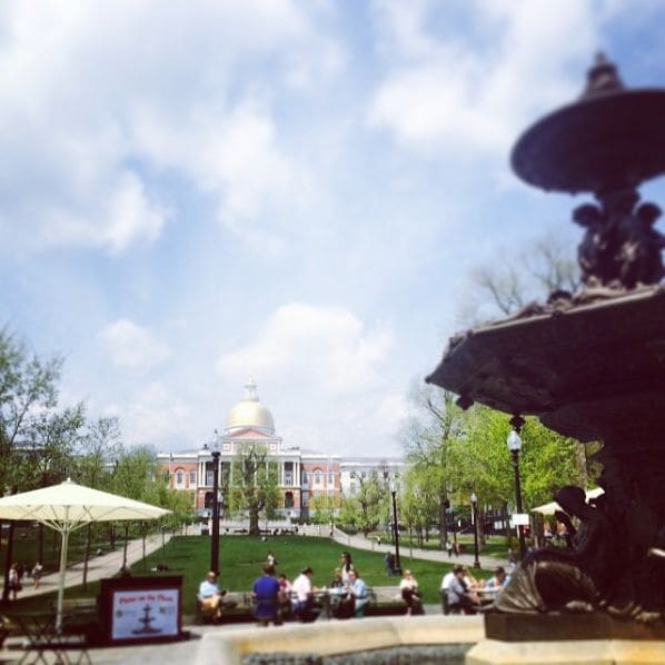 Photo of Boston Common Squre at Clover Park Street (Food Truck), Liberty Mall, Downtown Crossing, Beacon Hill, Boston, Suffolk County, Massachusetts, 02133, United States