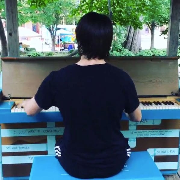 Public piano in Lancaster, Pennsylvania, United States