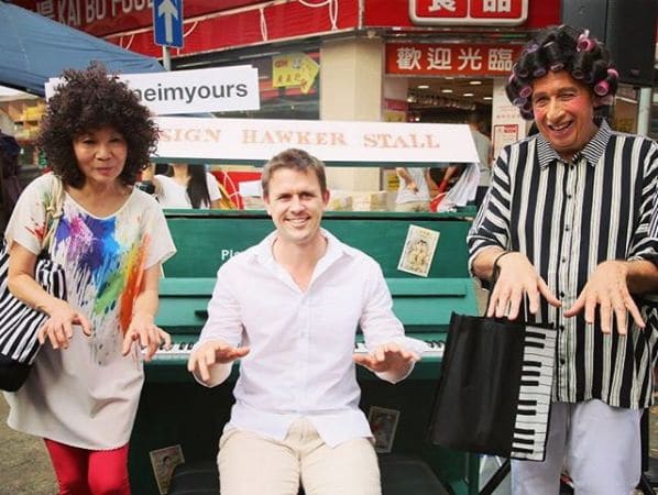 Photo of 新填地街街市 at Yau Ma Tei Market, Battery Street, Ferry Point, Yau Ma Tei, Yau Tsim Mong District, Kowloon, Hong Kong, 000000, China. The Play Me I'm Yours crew spotted three…
