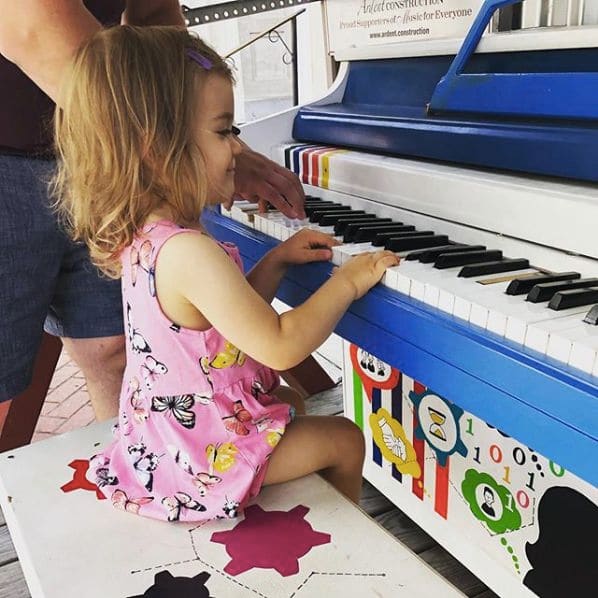Public piano in Lancaster, Pennsylvania, United States