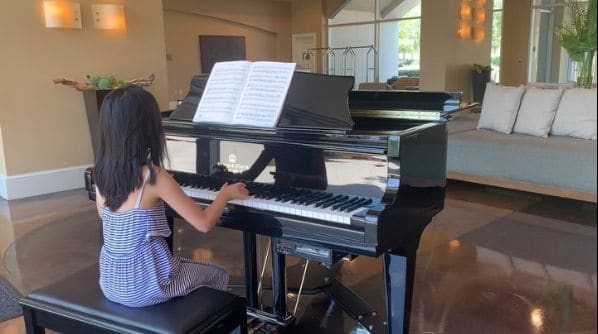Public piano in Fort Worth, Texas, United States