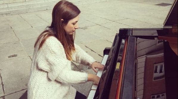 Public piano in Madrid, Community of Madrid, Spain