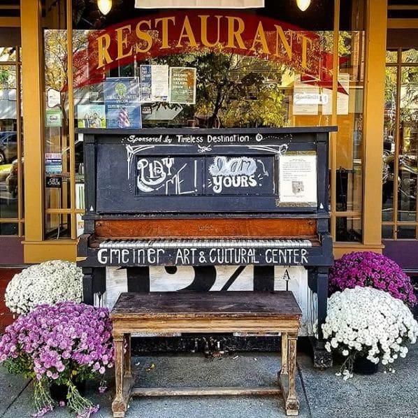 Public piano in Tioga County, Pennsylvania, United States