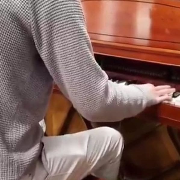Public piano in Berkeley, California, United States