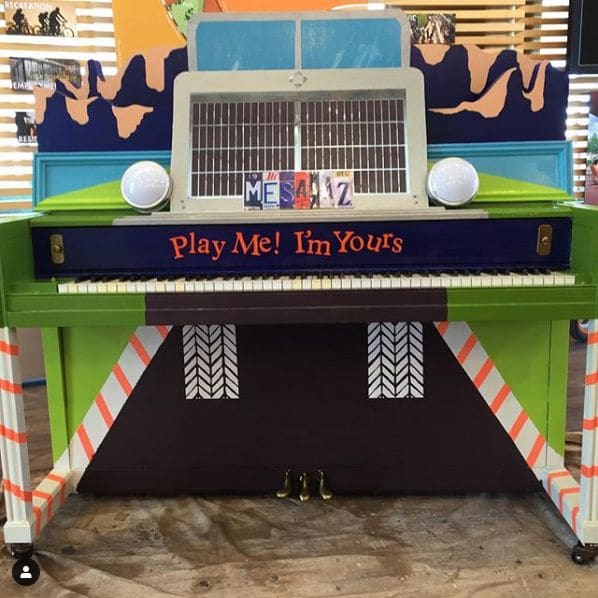 Public piano in Mesa, Arizona, United States