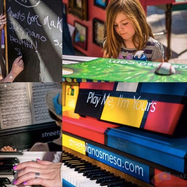 Public piano in Mesa, Arizona, United States