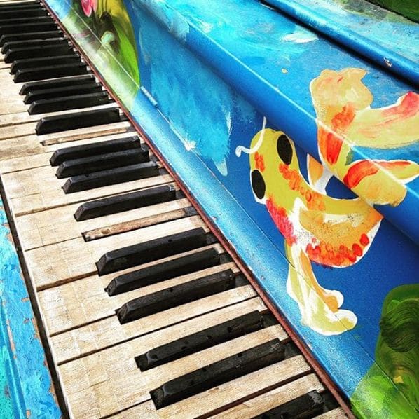 Photo of Container Bar at 1131, Kensington Road NW, Kensington BRZ, Hillhurst, Calgary, Alberta, T2N 3P4, Canada. Perfect afternoon for a little outdoor piano playing between…