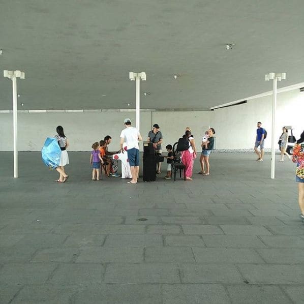 Photo of Bayfront, Singapore at KPMG, Cross Street, Golden Shoe, Downtown Core, Central, 048581, Singapore. What a crowd puller! Our public pianos under the bridge near art…