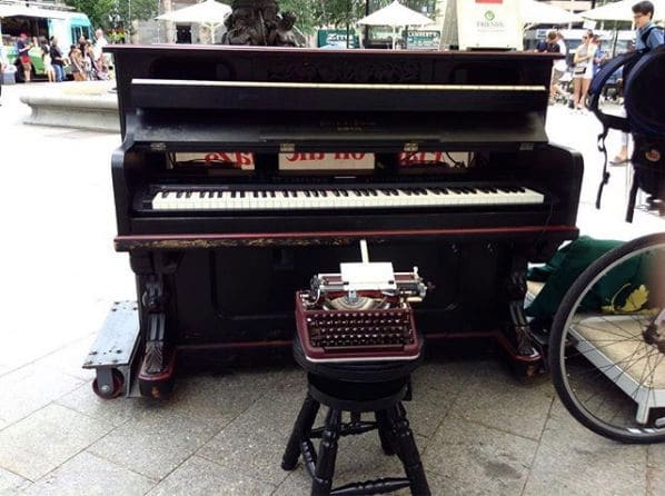Photo of Piano on the Plaza at Brewer Fountain, Mayor's Walk, Downtown Crossing, Beacon Hill, Boston, Suffolk County, Massachusetts, 02108, United States