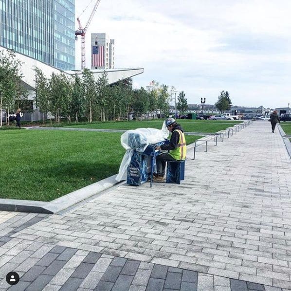 Public piano in Boston, Massachusetts, United States