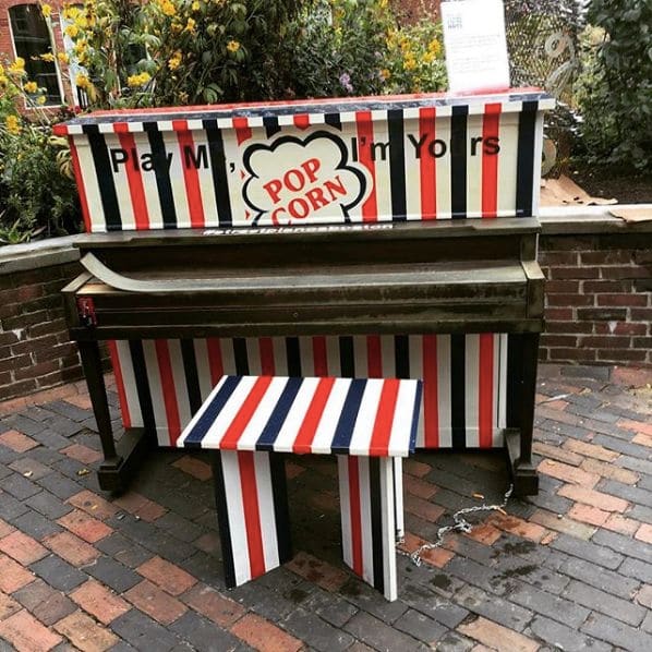Public piano in Boston, Massachusetts, United States