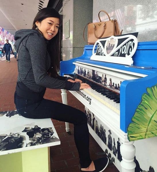 Public piano in Boston, Massachusetts, United States