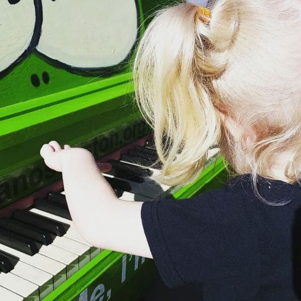 Public piano in Boston, Massachusetts, United States