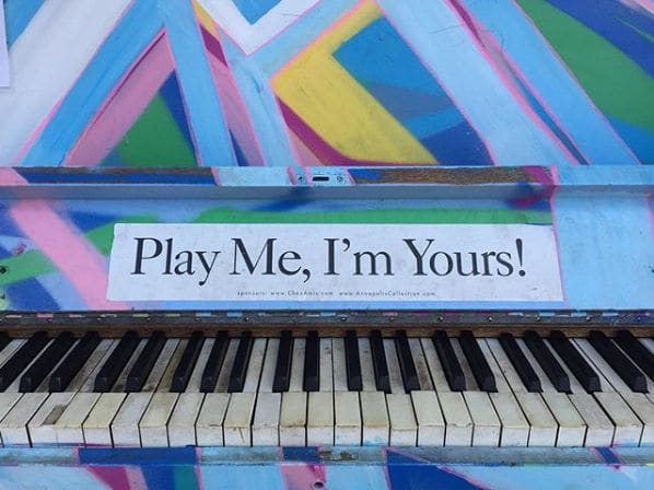 Public piano in Annapolis, Maryland, United States