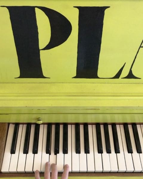 Public piano in Fort Worth, Texas, United States