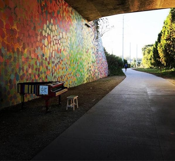 Photo of Atlanta Beltline Eastside Trail at Beltline Access, Linwood, Old Fourth Ward, Atlanta, Fulton County, Georgia, 30306 DASH4279, United States