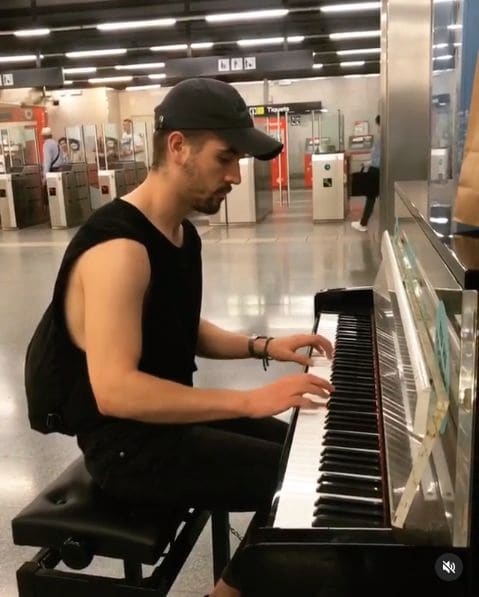 Public piano in Barcelona, Catalonia, Spain