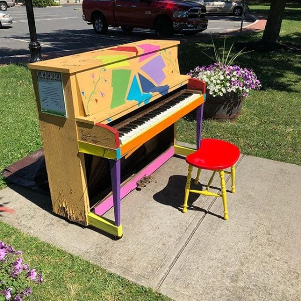 Public piano in Mercer County, New Jersey, United States