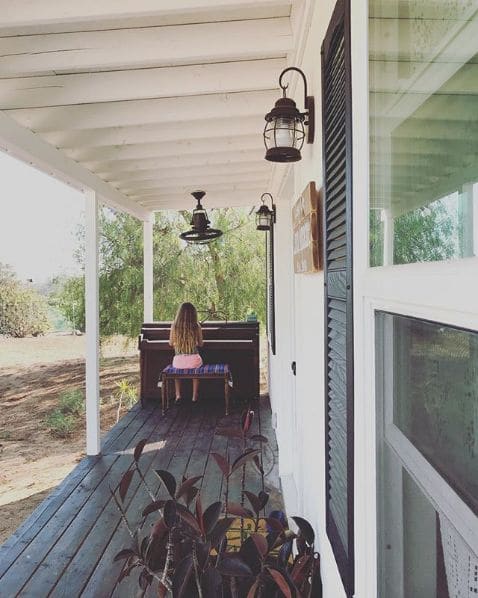 Photo of Fallbrook, California at 945, South Mission Road, Fallbrook, San Diego County, California, 92028, United States. Lily found an ad for a free piano close by us so we said…