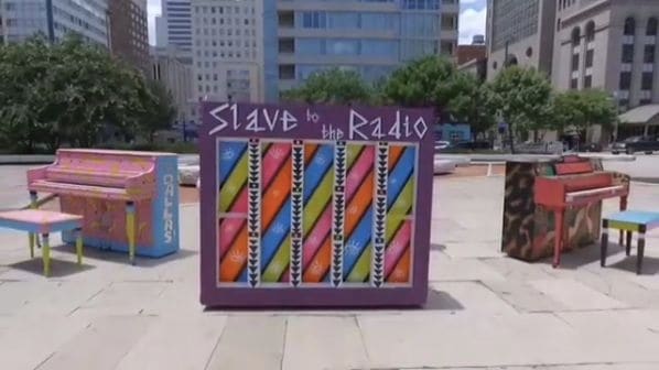 Public piano in Dallas, Texas, United States