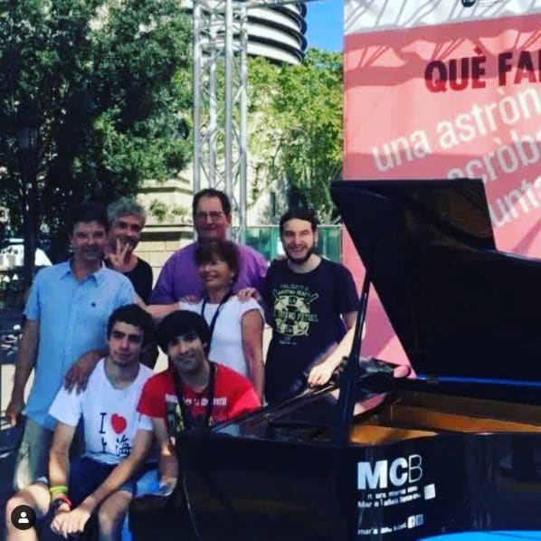 Public piano in Barcelona, Catalonia, Spain