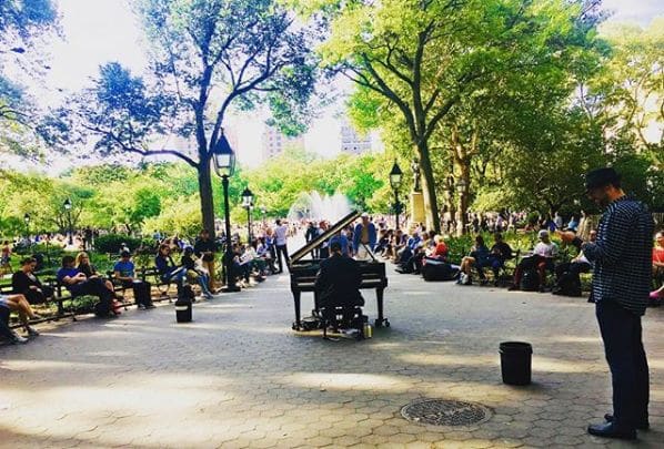 Photo of Washington Square Park at Washington Square Fountain, Washington Square South, Washington Square Village, Manhattan Community Board 2, Manhattan, New York County, New…