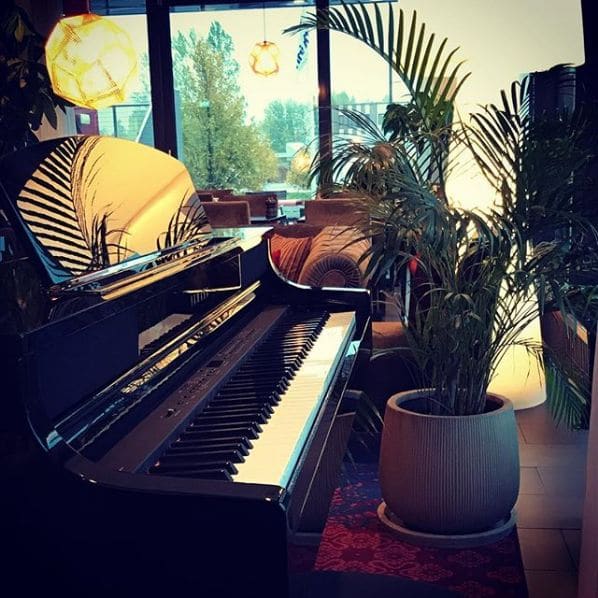 Public piano in Skåne County, Sweden