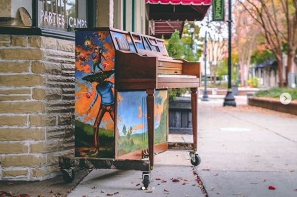 Public piano in Pitt County, North Carolina, United States