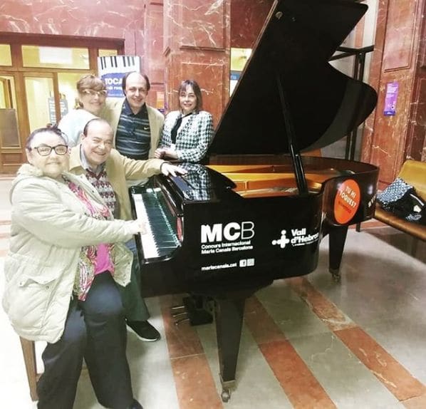 Public piano in Barcelona, Catalonia, Spain