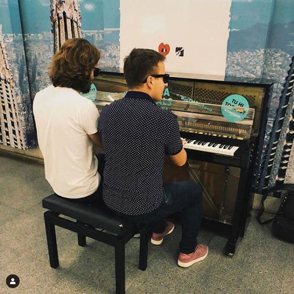 Public piano in Barcelona, Catalonia, Spain