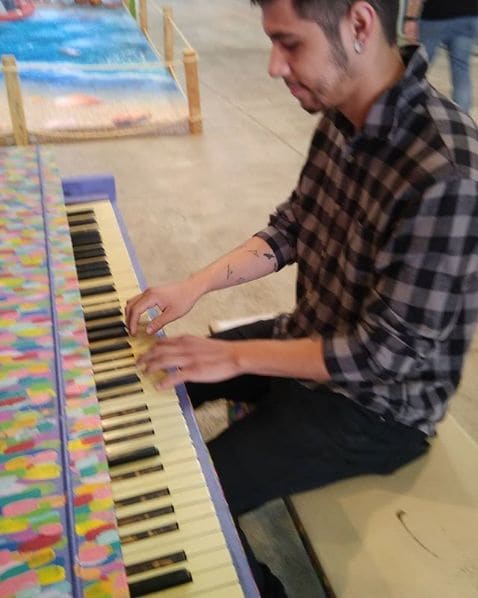 Public piano in Laredo, Texas, United States