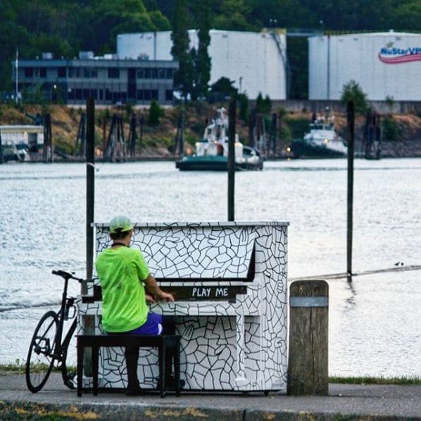 Photo of St. Johns, Portland at 9949, North Polk Avenue, Saint Johns, Portland, Multnomah County, Oregon, 97203, United States. Cathedral Park Piano