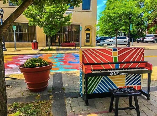 Public piano in New York, New York, United States
