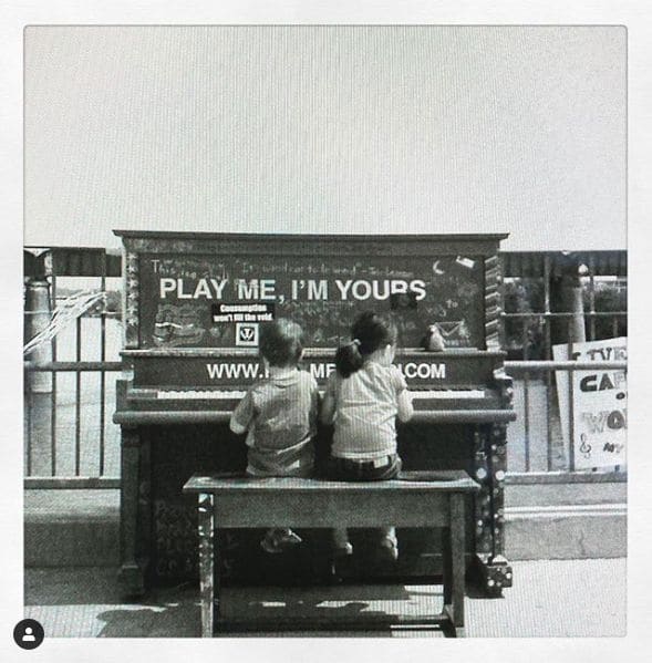 Public piano in Austin, Texas, United States