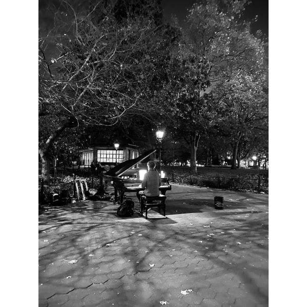 Public piano in New York, New York, United States