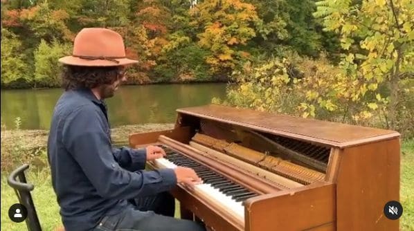 Public piano in Washtenaw County, Michigan, United States