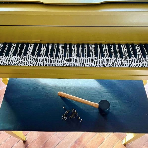 Public piano in Detroit, Michigan, United States