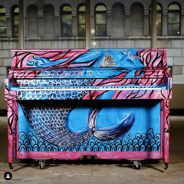 Public piano in New York, New York, United States