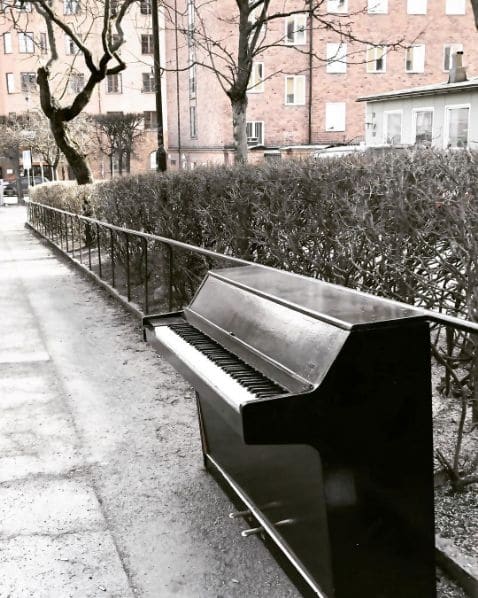 Public piano in Stockholm, Sweden