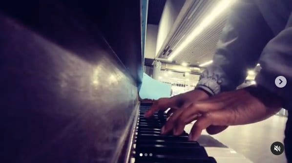 Public piano in Detroit, Michigan, United States
