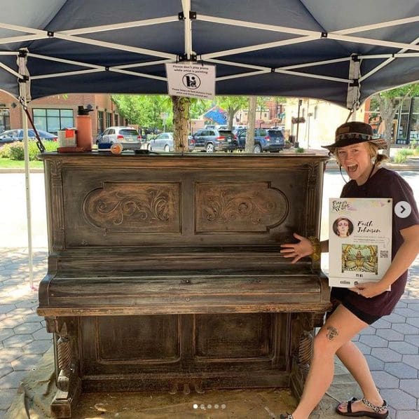 Photo of Downtown Fort Collins at Thamel Import Gift Shop, 19, Old Town Square, Fort Collins, Larimer County, Colorado, 80524, United States. Our second piano of the '21 summer…