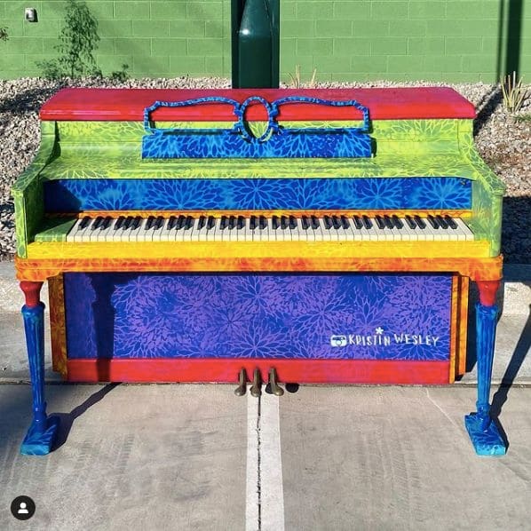 Public piano in Phoenix, Arizona, United States