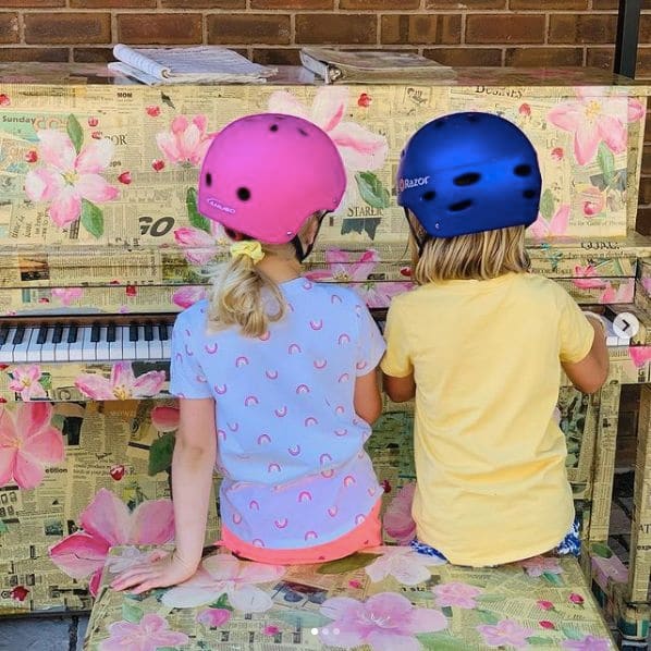 Public piano in Traverse City, Michigan, United States