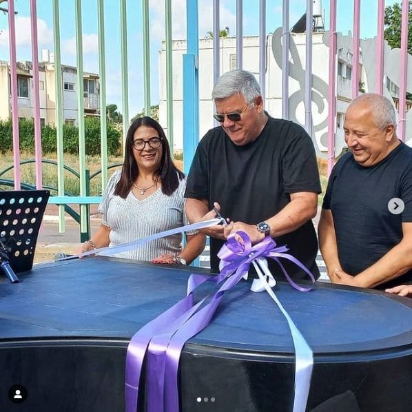 Photo of בית ספר צליל, חדרה at Tslil School, HaShikma, Beit Eliezer, Hadera, Hadera Subdistrict, Haifa District, no, Israel. Launch of 'Piano in the Yard' at Tzlil Music School…